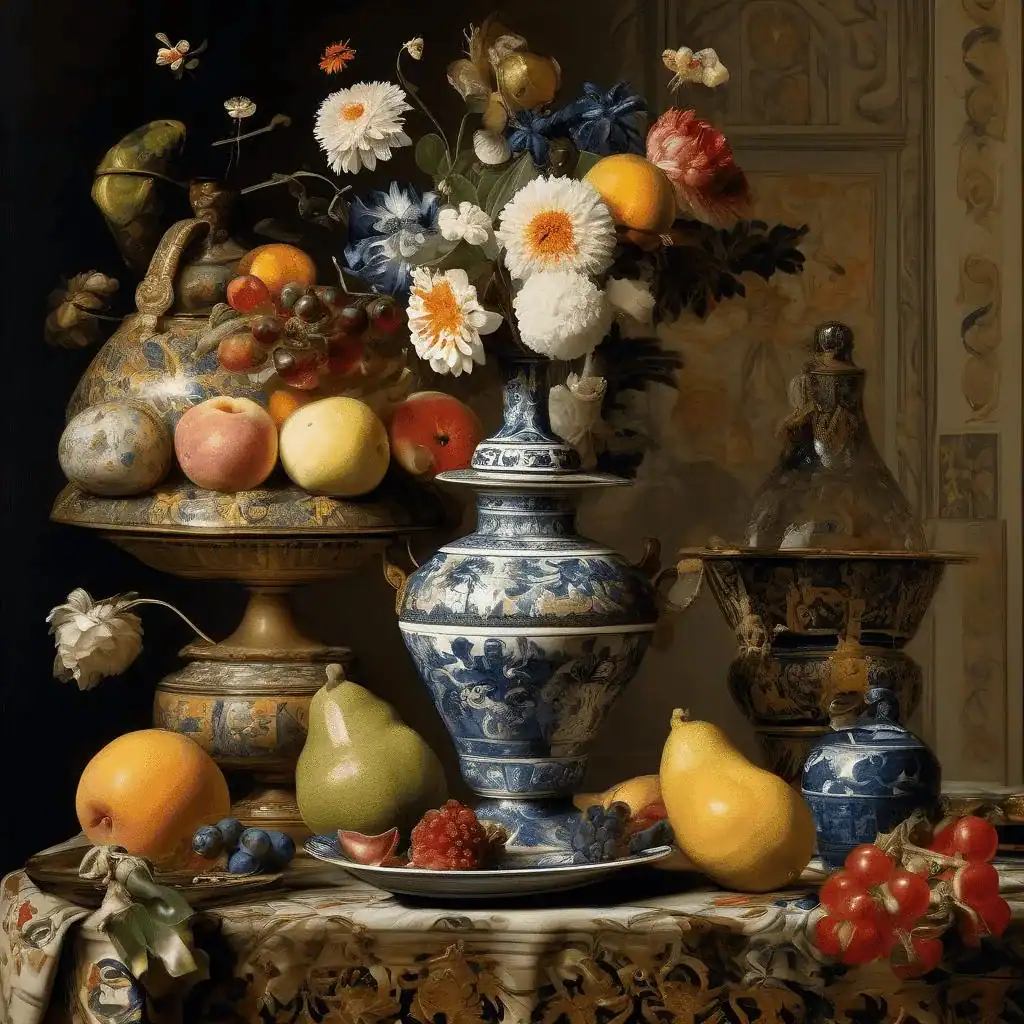 Still-life with a Moorish Servant – Juriaen van Streeck