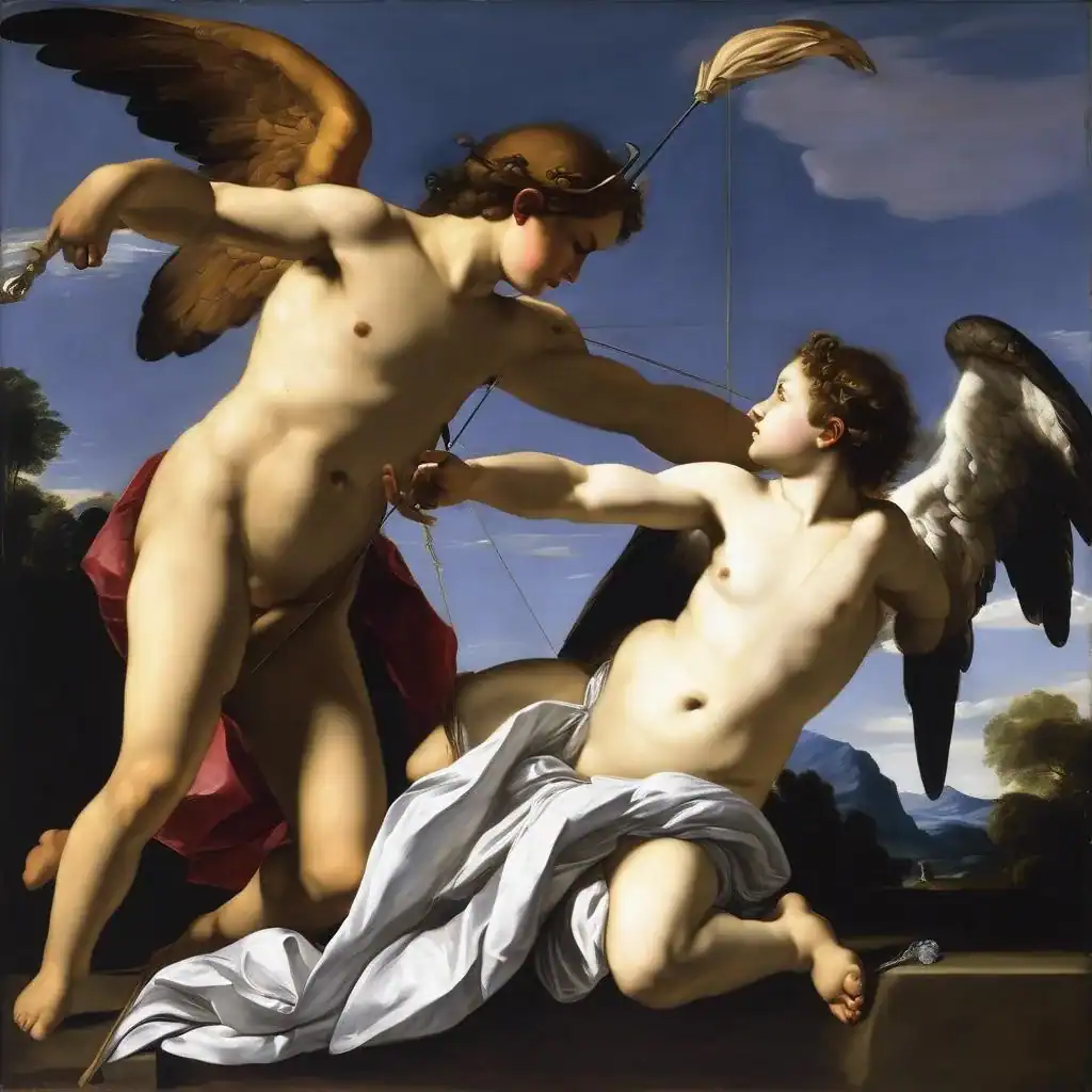 Cupid and Psyche – Orazio Gentileschi