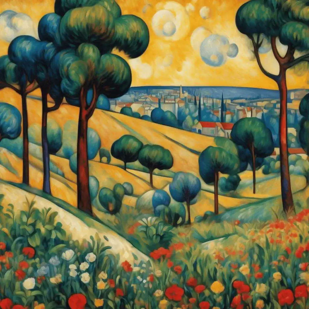 Landscape in Mâcon – Hippolyte Petitjean